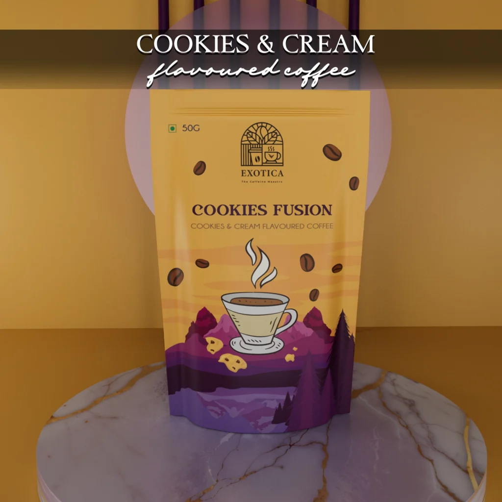 Exotica Cookies Fusion Coffee pack – premium cookies and cream flavour