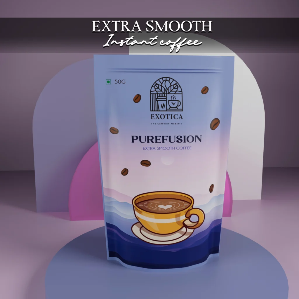 Exotica Pure Fusion Coffee pack – premium instant coffee with extra smooth flavour