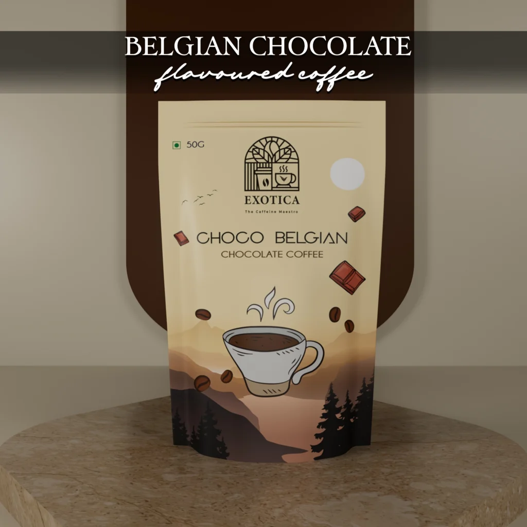 Exotica Choco Belgian Flavoured Coffee pack – premium Belgian chocolate blend