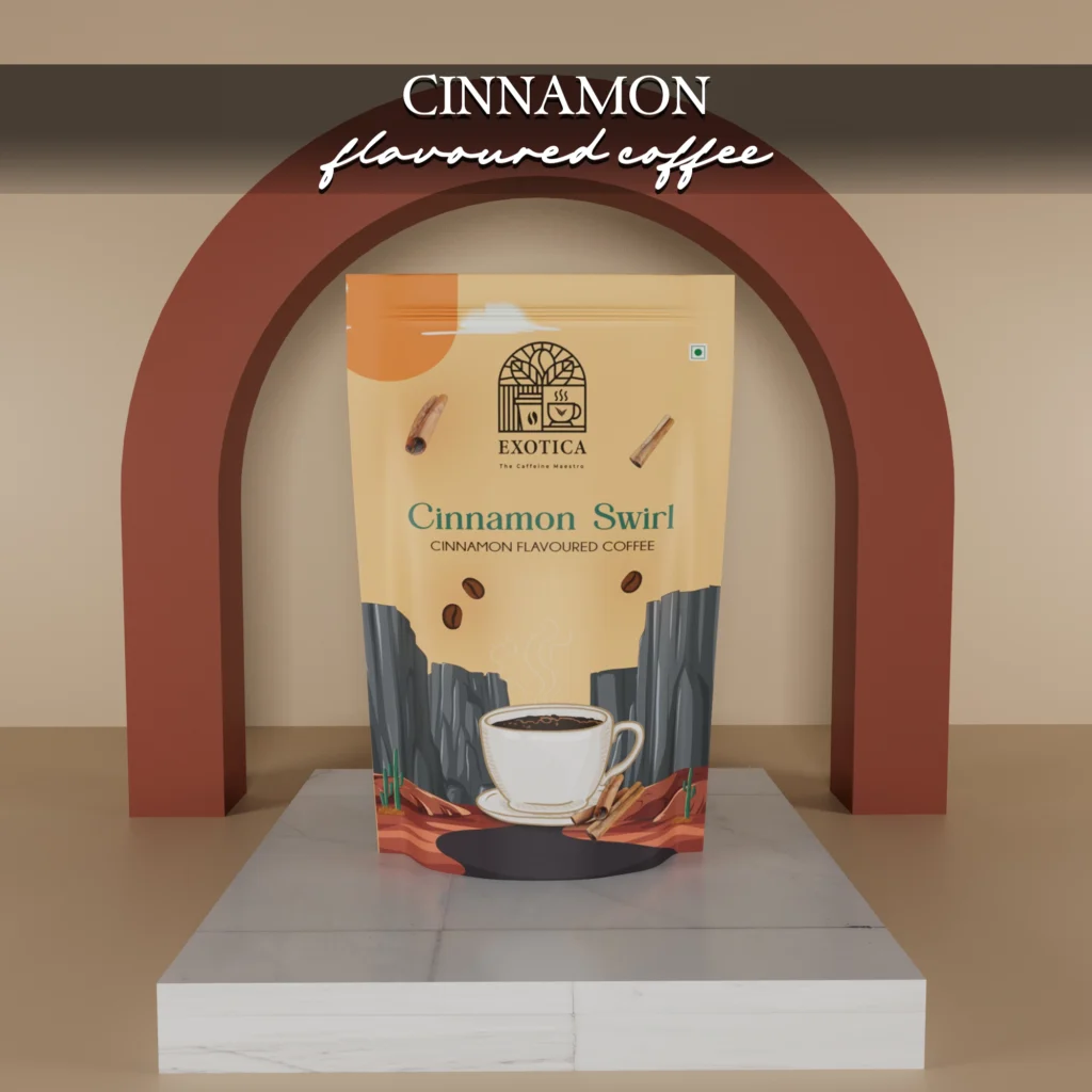 Exotica Cinnamon Swirl Coffee pack – premium instant coffee with warm flavour