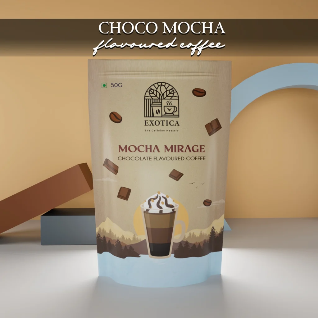 Exotica Mocha Mirage Coffee pack – premium instant coffee with choco mocha flavour