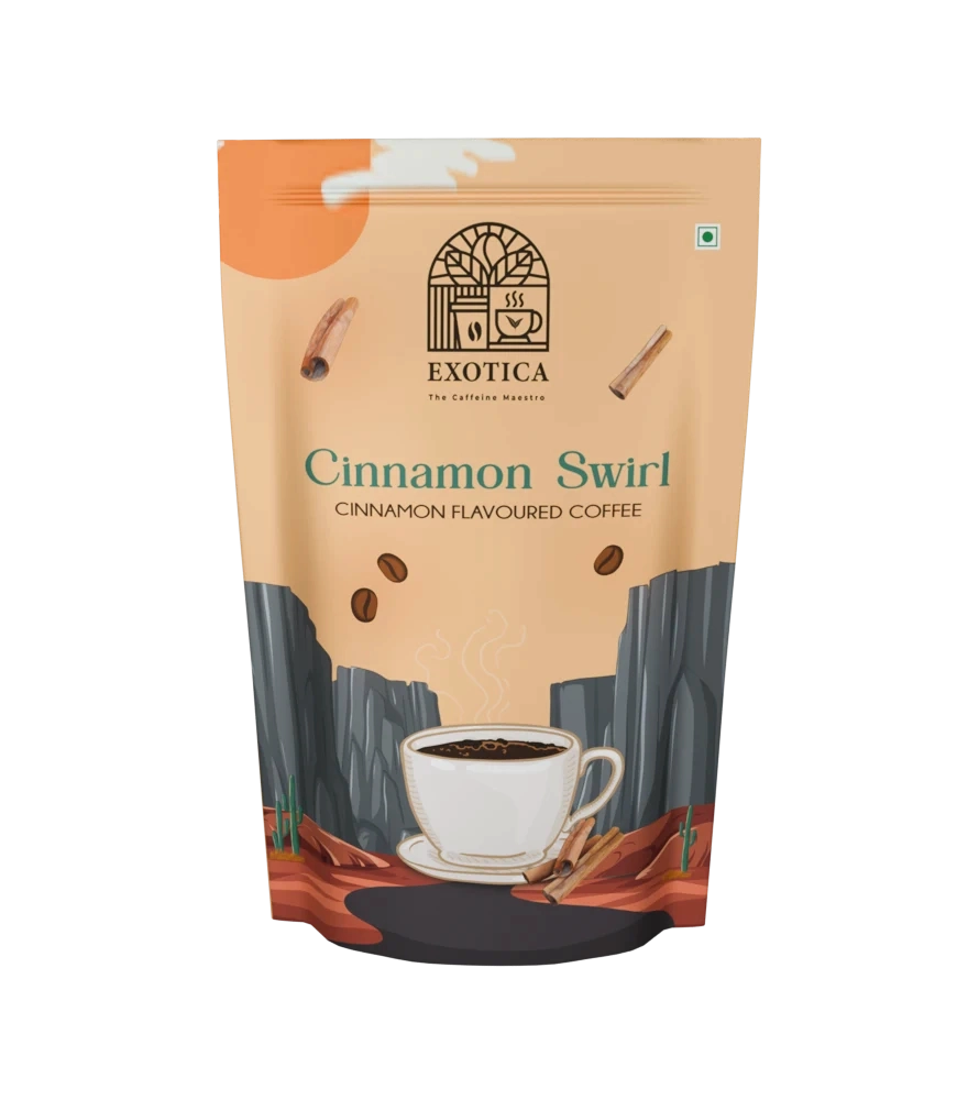 Exotica Cinnamon Swirl Coffee pack – premium instant coffee with warm flavour