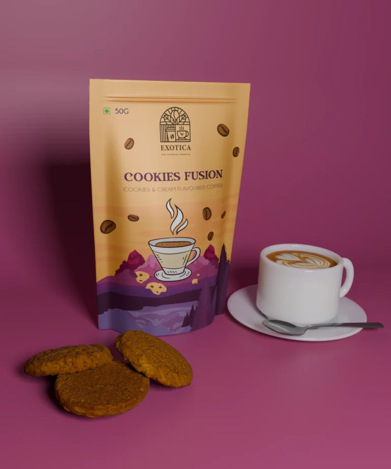 Exotica Cookies Fusion flavoured coffee pack